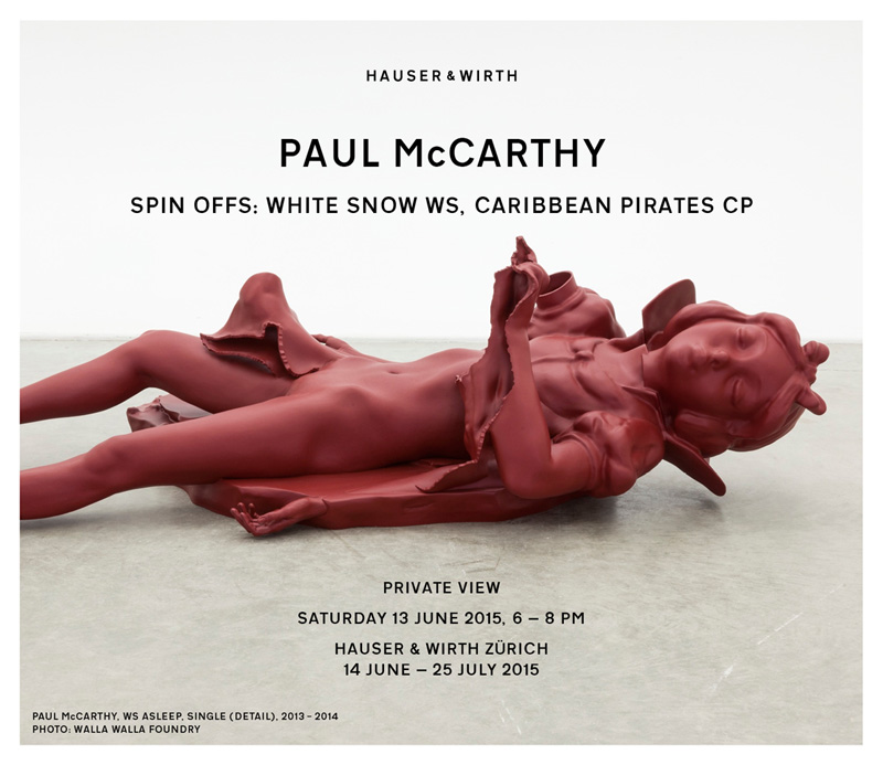Paul McCarthy 'Spin OffsWhite Snow WS. Caribbean Pirates CP' Private View Invitation